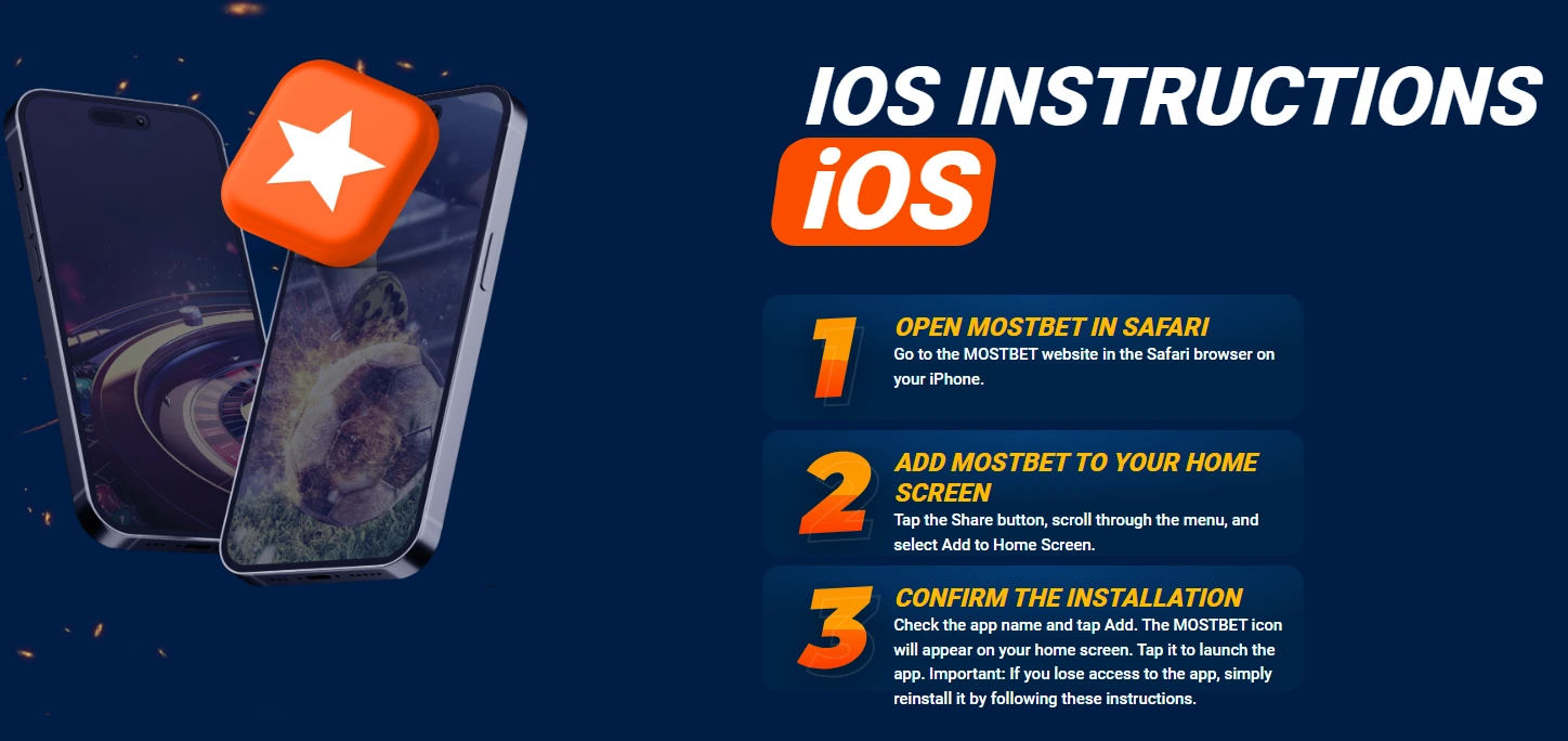 Mostbet iOS — mobil versiya, PWA və iPhone üçün Mostbet tətbiqi