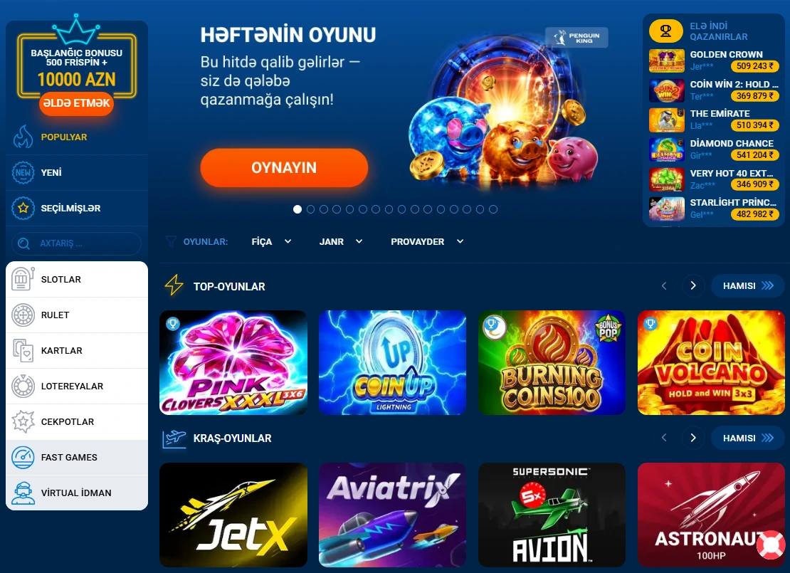 Mostbet kazino Azərbaycan — casino oyunları və Mostbet online bölməsi