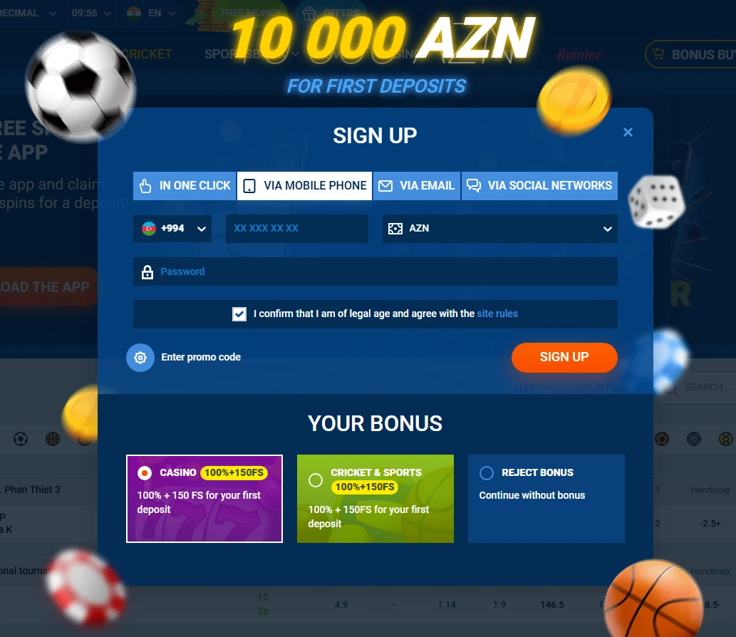 Mostbet qeydiyyat — mobil versiyada hesab açmaq və Mostbet AZ qeydiyyat
